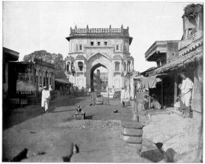 Brama do Lucknow, Indie, koniec XIX wieku autorstwa John L. Stoddard