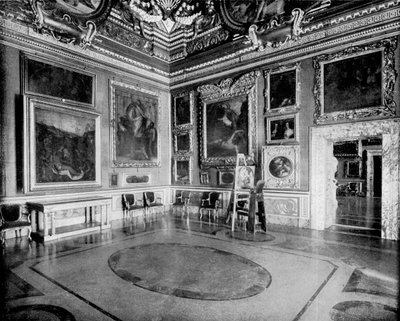 Sala Saturna, Pałac Pitti, Florencja, Włochy, 1893. autorstwa John L. Stoddard