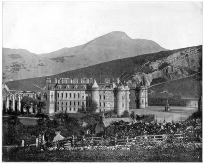 Pałac Holyrood, Edynburg, Szkocja, koniec XIX wieku autorstwa John L. Stoddard
