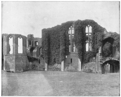 Zamek Kenilworth, Anglia, koniec XIX wieku. autorstwa John L. Stoddard