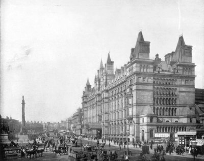 Lime Street, Liverpool, Anglia, koniec XIX wieku. autorstwa John L. Stoddard