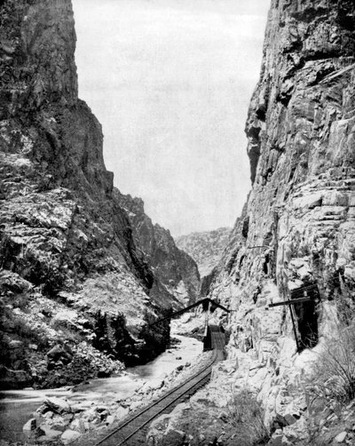 Wąwóz Królewski, Kolorado, USA, 1893. autorstwa John L. Stoddard