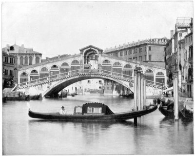 Rialto, Wenecja, koniec XIX wieku. autorstwa John L. Stoddard