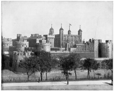 Tower of London, Anglia, koniec XIX wieku. autorstwa John L. Stoddard