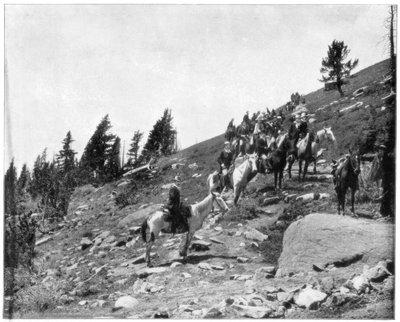 Windy Point, Pikes Peak, Kolorado, koniec XIX wieku. autorstwa John L. Stoddard