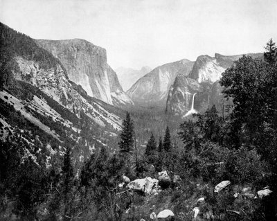 Yosemite Valley z Artists Point, Kalifornia, USA, 1893. autorstwa John L. Stoddard