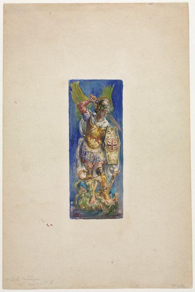 Projekt dla witraży. autorstwa John La Farge
