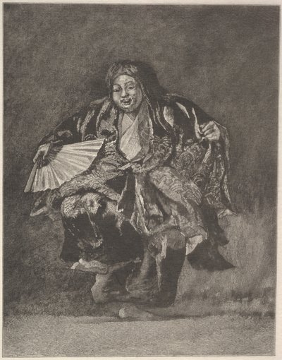 Tancerka Noh, ca. 1886. autorstwa John La Farge