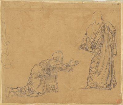 Studium „Chrystus ukazujący się Maryi” autorstwa John La Farge