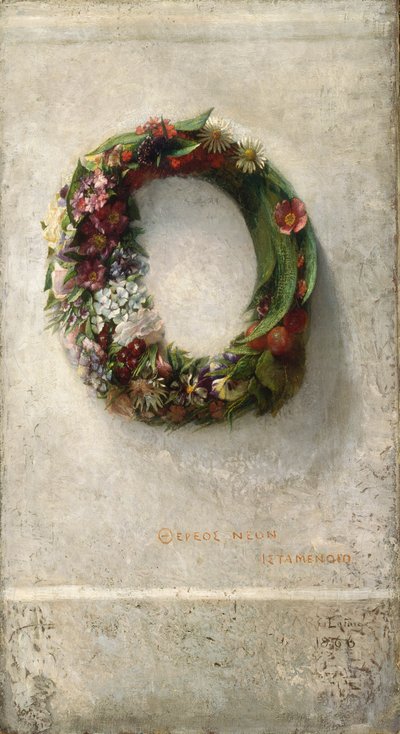 Wieniec Kwiatów, 1866. autorstwa John La Farge