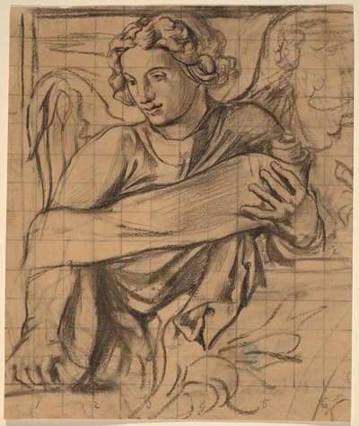 Anioł - Mural kościoła Trójcy Świętej autorstwa John La Farge or Lafarge