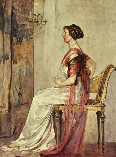 Siedząca kobieta, autorstwa John La Farge or Lafarge