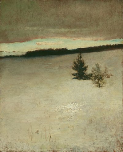 Śnieżne pole, poranek, Roxbury autorstwa John La Farge or Lafarge