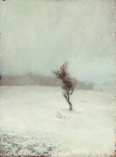 Burza śnieżna 1865 (olej na panelu) autorstwa John La Farge or Lafarge