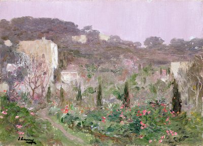 Ogród na południu Francji (olej na płótnie) autorstwa John Lavery