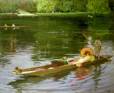 Scena łodzi w Maidenhead autorstwa John Lavery