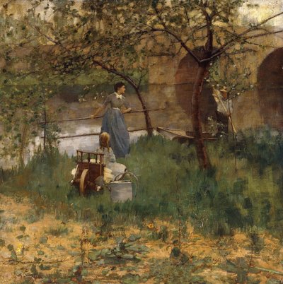 na Loing autorstwa John Lavery