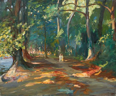 Ścieżka nad rzeką, Maidenhead autorstwa John Lavery