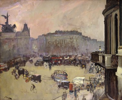 Zimowe słońce, Hyde Park Corner autorstwa John Lavery
