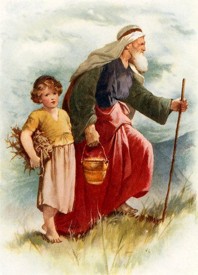 Abraham i Izaak autorstwa John Lawson