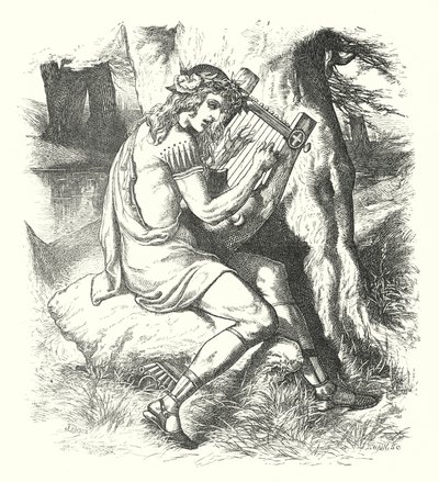 Śmierć Oberona (rycina) autorstwa John Lawson