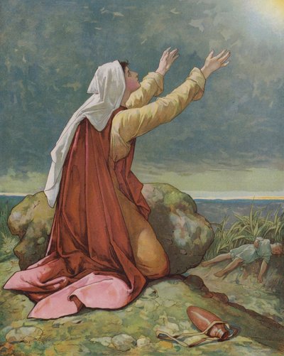 Hagar i Ismael autorstwa John Lawson