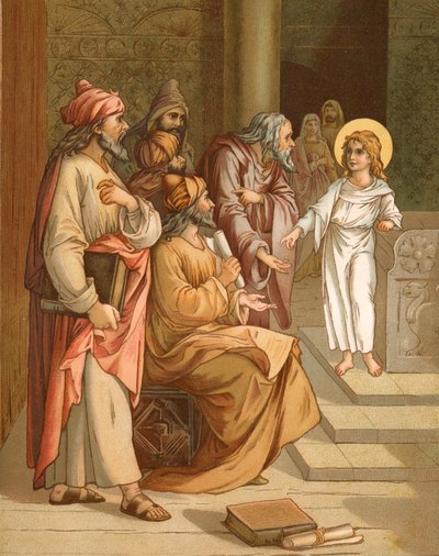Jezus jako chłopiec w Świątyni autorstwa John Lawson