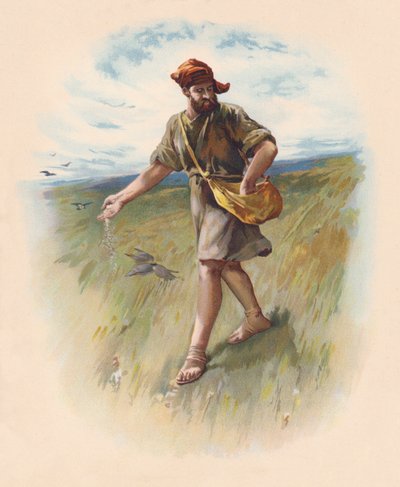 Siewca (kolorowa litografia) autorstwa John Lawson