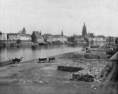 Frankfurt nad Menem w niemczech, ok. godz. 1900 (zdjęcie czarno-białe) autorstwa John Lawson Stoddard