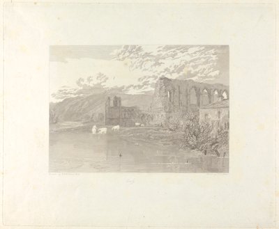 Opactwo św. Agaty, Easby autorstwa John Le Keux