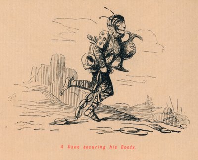 Duńczyk zabezpieczający swój łup, c1860, c1860 autorstwa John Leech