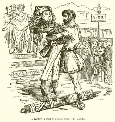 Liktor zostaje wysłany do aresztowania autorstwa John Leech