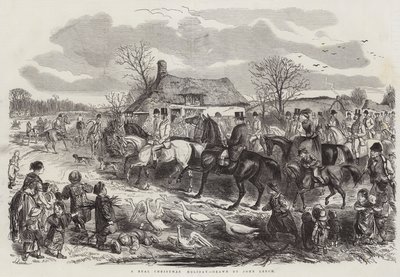 Prawdziwe Święta Bożego Narodzenia autorstwa John Leech