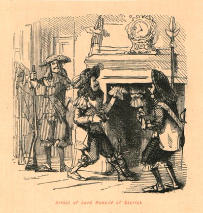 Aresztowanie Lorda Howarda z Escrick, 1897. autorstwa John Leech