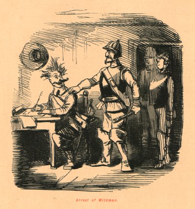 Aresztowanie Wildmana, 1897. autorstwa John Leech