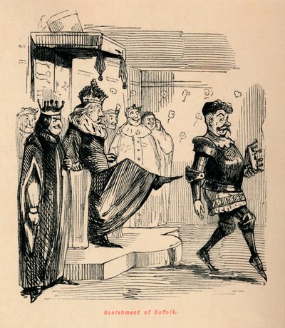 Wygnanie Suffolk, autorstwa John Leech