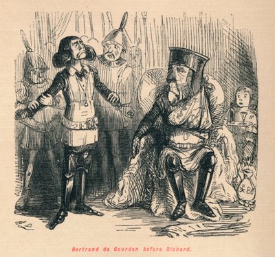 Bertrand de Gourdon przed Richardem, ok. 1860, ok. 1860 autorstwa John Leech