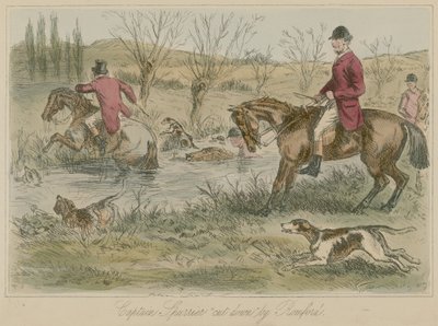 Kapitan Spurrier ścięty przez Romforda autorstwa John Leech