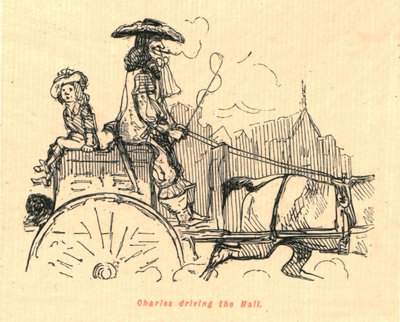 Charles prowadzący Mall, 1897. autorstwa John Leech