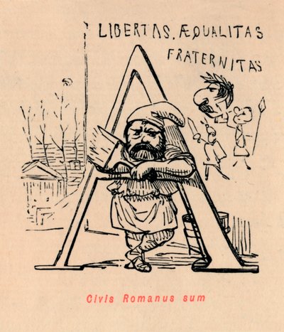 Jestem obywatelem rzymskim, 1852 r. autorstwa John Leech