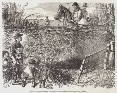 Zakończenie sezonu łowieckiego, naprawianie luk autorstwa John Leech