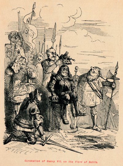 Koronacja Henryka VII na Polu Bitwy, autorstwa John Leech