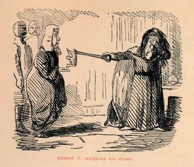 Edwarda II. rezygnacja z korony, c1860, c1860 autorstwa John Leech