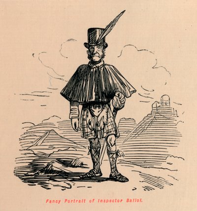 Fantazyjny portret inspektora Balioi, ok. 1860, ok. 1860 autorstwa John Leech