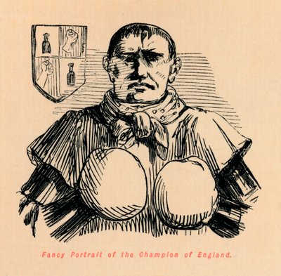 Fantazyjny portret mistrza Anglii, ok. 1860, ok. 1860 autorstwa John Leech