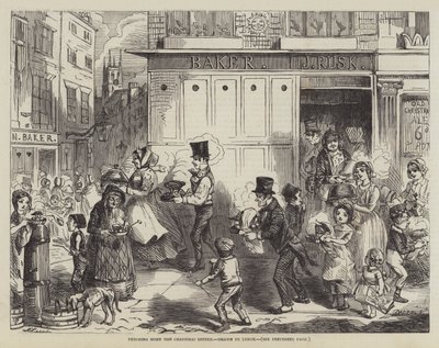 Sprowadzam do domu świąteczny obiad autorstwa John Leech
