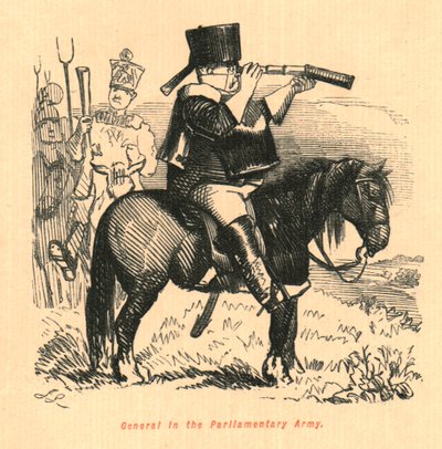 Generał w armii parlamentarnej, 1897. autorstwa John Leech