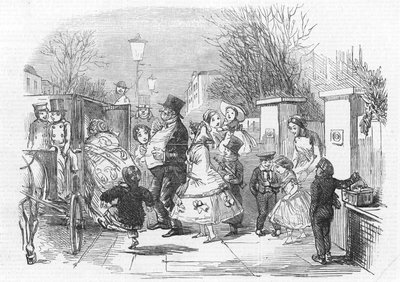 Idąc do pantomimy autorstwa John Leech