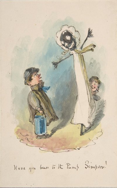 Czy byłeś na pompie, Simpson, 1837-64. autorstwa John Leech