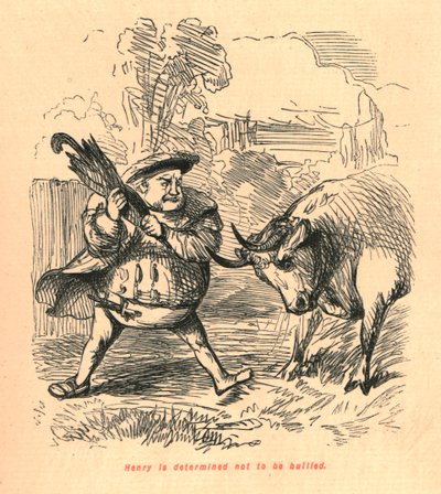 Henry jest zdecydowany nie dać się zastraszyć, 1897. autorstwa John Leech
